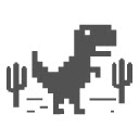 Chrome Dino Game [Offline]  screen for extension Chrome web store in OffiDocs Chromium